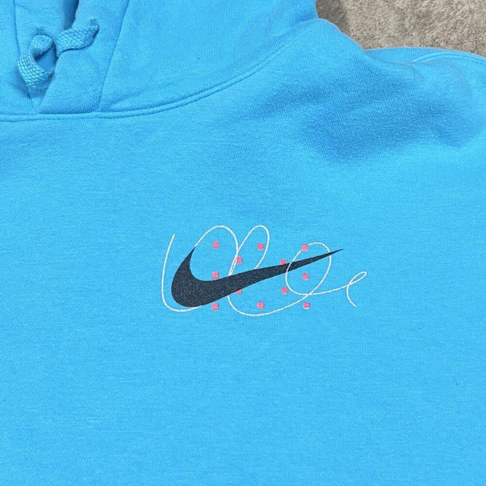 Nike Sportswear Club Just Do It Fleece Pullover Hoodie 336328-47B Sz L - Stains - Picture 14 of 15